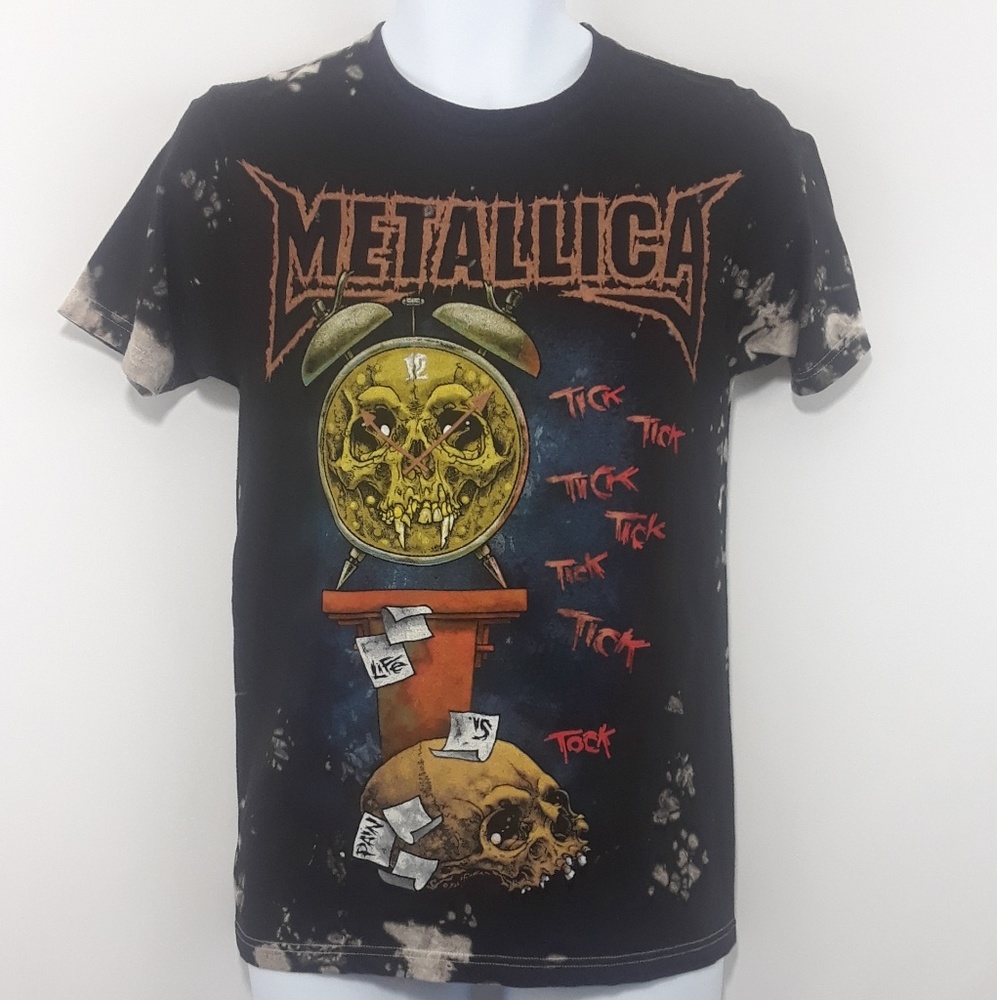 Metallica Life Is Pain Bleach Wash T-shirt